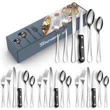 Load image into Gallery viewer, Set Stainless Steel 24-Piece Set 6-Piece Set Creative Western Food Steak Knife, Fork and Spoon