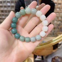 Load image into Gallery viewer, Bracelet Buddha Beads Ice Transparent White Jade Color Pliable Temperament Gradient Color Hand Toy Female Couple Men Whole Children's Bracelet