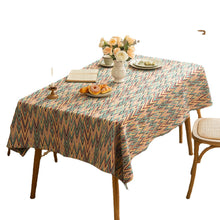Load image into Gallery viewer, American Ins Light Luxury Rectangular Tablecloth Chenille Fabric Jacquard Dining Table Tablecloth Living Room Decorative Table Mat