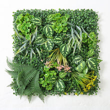 Load image into Gallery viewer, Artificial Combination Plant Wall Background Wall Decoration UV-Resistant Milan Lawn Plastic Fake Green Plants Wall