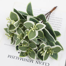 Load image into Gallery viewer, 12PCs Simulation Plant Raw Silk Eucalyptus Leaves DIY Christmas Decoration Home Flower Artificial Flowers