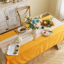 Load image into Gallery viewer, Solid Color Western Restaurant Tablecloth Rectangular Waterproof Soft Tablecloth Simple Fabric Conference Tablecloth