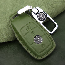 Load image into Gallery viewer, For 21 Mercedes-Benz New E-Class Key Cover E200l C260l A200l S-Class GLC Leather Keychain