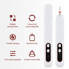 Load image into Gallery viewer, Nail Piercing Device Multi-Functional Nail Grinding Machine Tool Set Nail Grinding Pen Manicure Manicure Equipment