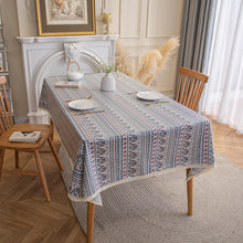 Load image into Gallery viewer, Ethnic Style Tablecloth Bohemian Table Cloth Ins Camping Placemat Waterproof Oil-Proof Cotton Linen Printing Coffee Table Cloth