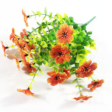 Load image into Gallery viewer, Artificial Flowers Violet Seven-Fork Spring Grass Flower Suitable for Indoor and Outdoor Simulation Green Plant Bouquet