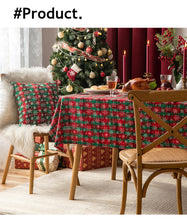 Load image into Gallery viewer, Christmas Holiday Tablecloth American Red Simple Plaid Table Mat Hotel Coffee Table Cloth Decorative Tablecloth