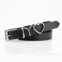 Load image into Gallery viewer, Fashion Trendy Fashion Joker Letter Iy Heart Buckle Decorative Suit Clothes Pant Belt