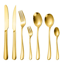 Load image into Gallery viewer, Baike Steak Knife Thick 081 Series Stainless Steel Western Food Knife, Fork and Spoon Suit Dessert Fork Spoon