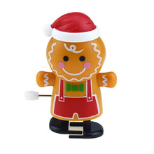 Load image into Gallery viewer, 1 pcs Shaking Head Biscuit Man Clockwork Walking Toy Chain Christmas Toy Gift