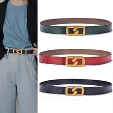 Load image into Gallery viewer, Women's Korean-Style Fashionable Smooth Buckle Belt Women's Pants Belt