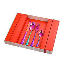 Load image into Gallery viewer, Stainless Steel Tableware Four Main Pieces Set Gift Box Wedding Gift Knife, Fork and Spoon 24-Piece Set