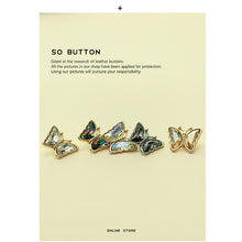 Load image into Gallery viewer, 5pcs/Set Diamond Butterfly Button Metal French Classic Style Button Suit Jacket Decorative Buckle