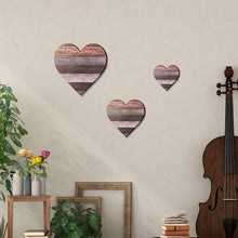 Load image into Gallery viewer, 3pcs/Set Heart-Shaped Bedroom Decoration Wall Crafts Wooden Board Creative Home Decorations Wooden Country Heart-Shaped Pendant