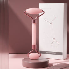 Load image into Gallery viewer, Crystal Roller Facial Massage Stick Non-Jade Facial Beauty Flower Rod Double-Headed Ball Massager