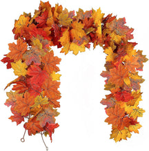 Load image into Gallery viewer, Thanksgiving Vine Maple Leaf Vine 170cm Decoration Hanging Vine Simulation Maple Leaf Vine