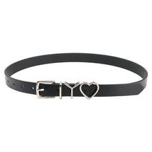Load image into Gallery viewer, Fashion Trendy Fashion Joker Letter Iy Heart Buckle Decorative Suit Clothes Pant Belt