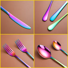 Load image into Gallery viewer, Stainless Steel Tableware 4 Main Pieces Gift Set 6-Person Gift Box Knife, Fork and Spoon 24-Piece Set