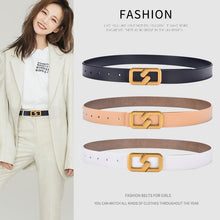 Load image into Gallery viewer, Women's Korean-Style Fashionable Smooth Buckle Belt Women's Pants Belt