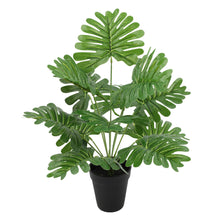 Load image into Gallery viewer, Artificial Green Plant Potted Flower Feel Leaf Artificial Monstera Leaf Home Decoration Plant Simulation Green Plant