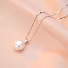 Load image into Gallery viewer, S925 Sterling Silver Natural Freshwater Pearl Pendant Necklace Ladies Clavicle Chain
