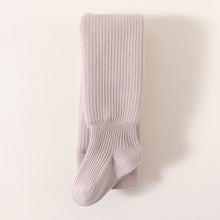 Load image into Gallery viewer, Girls' Winter Pantyhose Thick Outer Wear One-Piece Fleece Thickened Coaster Vertical Bar Leggings
