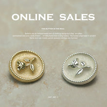 Load image into Gallery viewer, 5pcs/set Metal Button Rose Suit Coat Overcoat Sweater Decoration Button