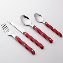 Load image into Gallery viewer, French Tableware Steak Knife and Fork Spoon Tea Spoon 4-Piece Set Western Food Knife, Fork and Spoon Suit