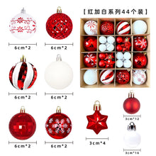 Load image into Gallery viewer, Christmas decoration 6cm electroplated ball plastic ball special-shaped painted Christmas ball gift Christmas tree pendant