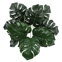 Load image into Gallery viewer, Artificial Green Plant Potted Flower Feel Leaf Artificial Monstera Leaf Home Decoration Plant Simulation Green Plant