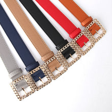 Load image into Gallery viewer, Hollow Square Buckle Decorative Belt Student All-Match Trouser Belt Women's Fashion Belt