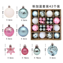 Load image into Gallery viewer, Christmas decoration 6cm electroplated ball plastic ball special-shaped painted Christmas ball gift Christmas tree pendant
