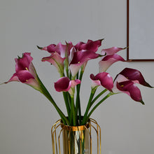 Load image into Gallery viewer, 5pcs Artificial Flower Common Calla Feels Really Artificial Flowers for Living Room Dining Table