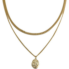 Load image into Gallery viewer, Titanium Steel Double-Layer Necklace Women's All-Matching Graceful Sweater Chain Design Sense Advanced Clavicle Chain