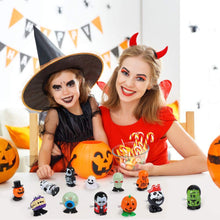 Load image into Gallery viewer, Halloween Wind-up Toy Suit Movable Winding with Eyes Jumping Ghost Tooth Witch Witch Gift