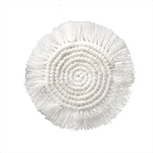 Load image into Gallery viewer, Hand-Woven Coaster round Non-Slip Mat Restaurant Party Dining-Table Decoration Mat