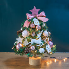 Load image into Gallery viewer, 45cm Artificial Christmas Tree Desktop with Lights Decorative Ornaments