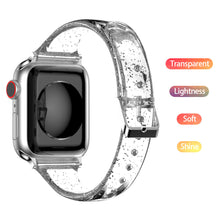 Load image into Gallery viewer, Silicone TPU transparent watchband for Apple and Samsung watches