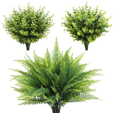 Load image into Gallery viewer, 10PCs Simulation Green Plant Handlebar Bundle Plastic Artificial Plant Wedding Outdoor Home Crafts