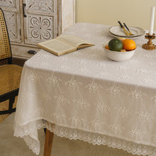 Load image into Gallery viewer, Three-Dimensional Embroidered Tablecloth Hollow Lace Rectangular Dining Table Cloth Tablecloth Picnic Blanket