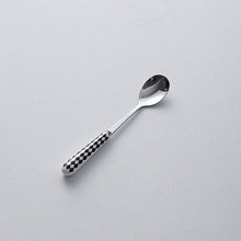 Load image into Gallery viewer, Chaobai Ceramic Hepburn Style Tableware Knife, Fork and Spoon Niche Polka Dot Stainless Steel Tableware Creative High-Looking Fruit Knife and Fork