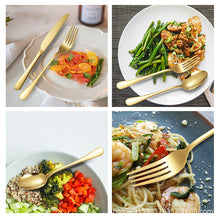 Load image into Gallery viewer, Product Stainless Steel Tableware 24-Piece Set 1010 Four Main Pieces Knife, Fork and Spoon