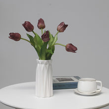 Load image into Gallery viewer, 5PCs PE Feel Tulip Artificial Flowers Desktop Simulation Flower