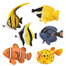 Load image into Gallery viewer, Simulation Mini Ocean Fish Animal Model Children's Science and Education Gift Tropical Fish Clownfish Fairy Fish Toy Fish Tank Landscape