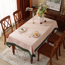 Load image into Gallery viewer, Solid Color Tablecloth American Western-Style Dining Table Fabric Rectangular Desk Cloth Nordic Solid Color Tablecloth Coffee Table Cloth