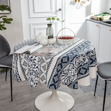 Load image into Gallery viewer, Cotton Linen Tablecloth Green Pine Branch Printed Tablecloth Korean Napkin Printed Coffee Table Cloth