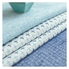 Load image into Gallery viewer, Rectangular Tablecloth Cotton and Linen Stripes Contrast Color Decorative Table Cloth