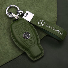 Load image into Gallery viewer, For 21 Mercedes-Benz New E-Class Key Cover E200l C260l A200l S-Class GLC Leather Keychain