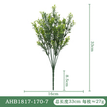 Load image into Gallery viewer, 10PCs Simulation Green Plant Handlebar Bundle Plastic Artificial Plant Wedding Outdoor Home Crafts