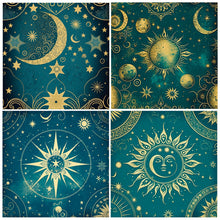 Load image into Gallery viewer, 12Pcs Tarot Star Sky Background Paper Diy Fantasy Universe Art Material Paper